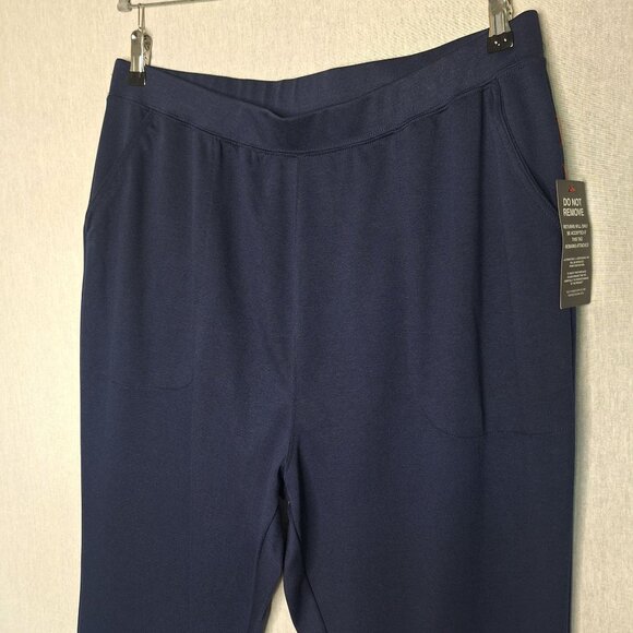 NWT Woman Within Soft Straight Elastic Waist Pockets Size 22 Tall Athleisure Lou - Picture 3 of 8
